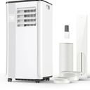Portable Air Conditioners - 2024 Upgraded 10000 BTU Portable AC for Room up to 450 Sq. Ft, 3 in 1 AC Unit with 24H Timer, Smart Sleep Mode, Remote Control, Air Cooler for Bedroom Room Kitchen Camping