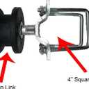 Nylon Sliding Cantilever Gate Rollers for 4" Square Post, 2” Chain Link Fence Gate Frame or Slide Gate