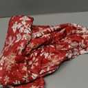 PAVILIA Christmas Throw Blanket | Red Snowflake Christmas Fleece Blanket | Soft, Plush, Warm Winter Cabin Throw, 50x60 (Red/White Snowflake)