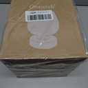 Touch Bedside Table Lamp - Modern Small Lamp for Bedroom Living Room Nightstand, Desk lamp with White Opal Glass Lamp Shade, Warm LED Bulb, 3 Way Dimmable, Simple Design (Non-USB)