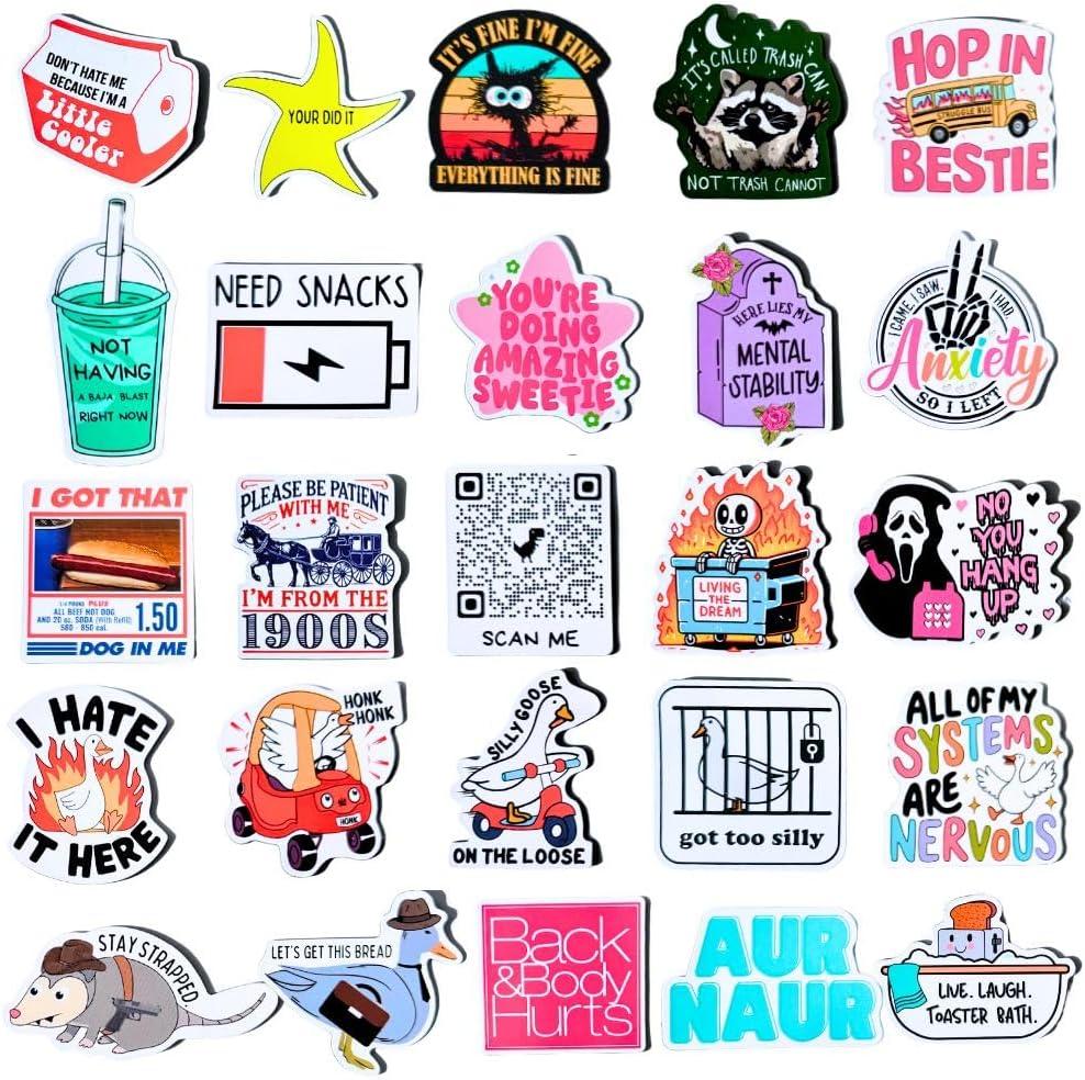 Funny Refrigerator 30PC Set Strong Magnets Cool Home Kitchen Styling Cute Accessories Fun Meme Office Decoration Small Fridge Locker Art Great Gift Idea Unique Aesthetic Magnetic Pieces