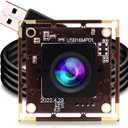 ELP 16 Megapixel USB Camera Module with 75degree No Distortion Lens 3496P 6K Embedded Webcam Board for Computer 16mp CMOS IMX298 USB2.0 Video Raspberry Pi Web PC Camera for 3D printer Bar/QR Code Scan