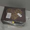 Walnut Wooden Memory Keepsake Box with Hinged Lid and Latch for Precious Items, Decorative Keepsake Box for Memories,Commemorative Gift