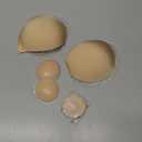 Invisible Strapless Sticky Bra Push up for Women, Ultra Adhesive Bra for Backless Dress, Cleavage Bra Lift Novelty Bras (A Cup, Light Beige)