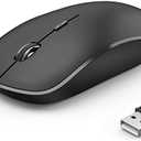 JOYACCESS Wireless Mouse for Laptop, J 2.4G Slim Portable Wireless Silent Mouse, 5 Adjustable DPI, Computer Mouse Wireless with USB Receiver for Desktop,PC,Notebook,MacBook,Chromebook (Black)