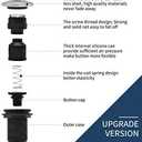 Garbage Disposal Air Switch Kit Sink Top Waste Disposal Stainless Steel On/Off Air Button Food and Waste Disposals Part by Etoolcity