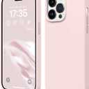 AOTESIER Shockproof Designed for iPhone 14 Pro Case 6.1 inch,[Silicone Slim Series] Rubber Full-Body Protection Bumper Phone Case for 14 Pro with Soft Anti-Scratch Lining, Chalk Pink