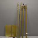 Pipe and Drape Photography Backdrop Stand Kit - Gold Adjustable Photo Background Stand 10ft x 6.5ft with Metal Base for Parties Weddings Birthday Party Events Photo Booth