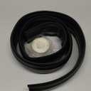 4FT Cord Hider Floor - Black Floor Cable Hider, Wire Covers for Cords Prevent Cable Trips, Floor Cord Cover, Power Cable Management Cord Protector, Cable Cover Channel 0.6" (W) x 0.31" (H)