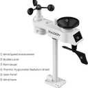 Raddy WF-100C Lite Weather Station Wireless Indoor Outdoor with Temperature, Barometric, Humidity, Wind Gauge, Rain Gauge, Weather Forecast, Moon Phase, Alarm Clock for Home, Garden