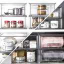 BINO | Stackable Storage Drawers, Small - Clear | THE CRATE COLLECTION | Storage Bins With Drawers | Bathroom Organizers | Under Sink Organizer | Vanity Cabinet Home Organization