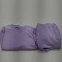 Toddler Girl Clothes Girls Outfits Kids Sweatsuit Long Sleeve Bow Details Top Wide-Leg Pants Little Girls' Clothing Set (4-5T, Purple)