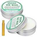2 Pack Sizing Die Wax 2 Ounce Case Lube Wax for Reloading Ease of Application and Cleanup for Case Forming and Resizing