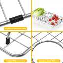 Stainless Steel Sink Protectors for Kitchen Sink, 26"14 Sink Rack with Center Hole & Center Drain, Split Design Sink Grid Sink Grate for Single Bowl Farmhouse Kitchen Sinks, 26"x14" Center