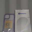 CENHUFO Privacy for iPhone 14 Case/iPhone 13 Case, Full Body Phone Case with Built-in 9H Tempered Glass Privacy Screen Protector and Camera Lens Protector, Shockproof Bumper Clear Cover - Purple