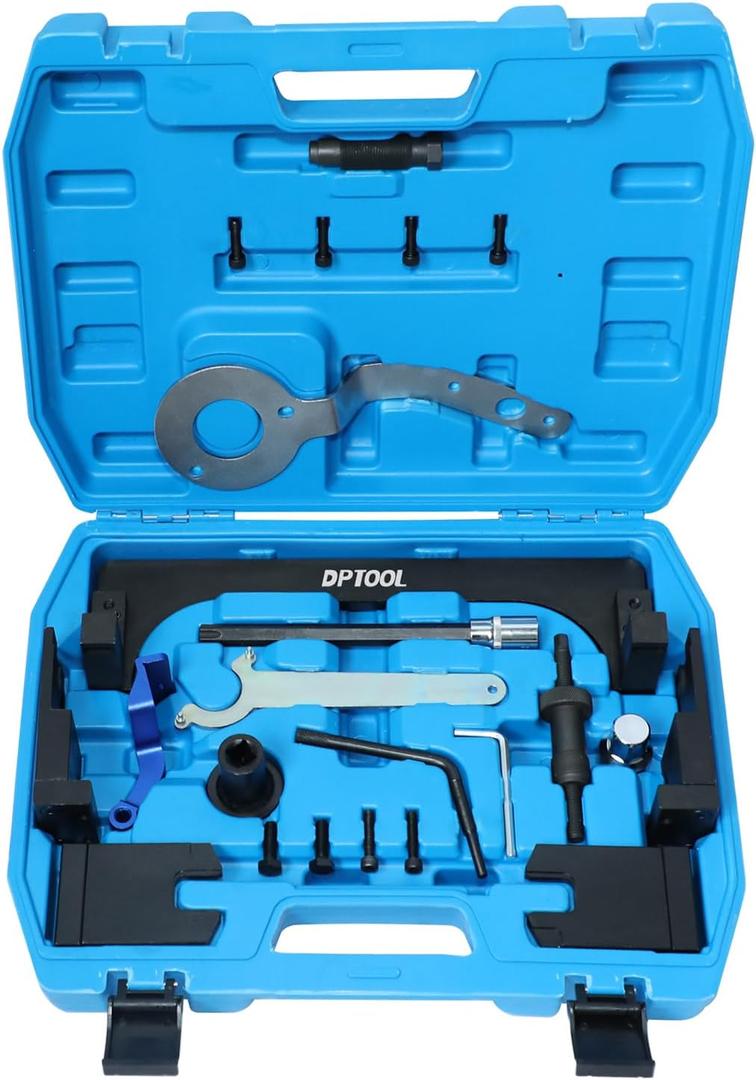 Camshaft Locking Tool Engine Timing Set Compatible with BMW B36 B37 B38 B46 B47 B48 B58 Compatible with BMW Mini F20 F21 F30 F31 F48 F54 F55 F60 G20 G30 with T60 Socket Vanos Solenoid Valve Remover