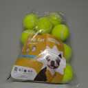 Nobleza Dog Tennis Balls 12 Pack, 2.5 Floatable Squeaky Tennis Ball for Small Medium Dogs, Training Safe Natural Rubber Squeaky Dog Balls for Dogs to Fetch Exercise, Yellow