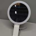 Travel Makeup Mirror with Lights, Lightened 10X/1X Double Sided Magnifying Mirror with 3 Colors, Brightness Adjustable Portable LED Mirror Gifts for Her Women Girls (Black)