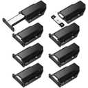 Zonon 8 Pack Magnetic Push Latch Heavy Duty Push to Open Cabinet Hardware Release Touch Latch and Catch Press Out Magnet for Large Door Cabinet Kitchen Drawer Lock (Black)