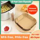Air Fryer Liners Disposable,200PCS Victoyaw 9 Inch Square Air Fryer Parchment Paper Liners for 5-8QT Air fryer,Non-Stick Waterproof Airfryer Liners