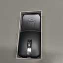 Bluetooth Wireless Arc Travel Mouse, Dual Model (2.4G+BT5.1) Rotating Foldable Mouse for Microsoft, Rechargeable Slim Portable Mice for Laptop, Notebook, PC, MacBook, Chromebook, Lenovo  Black