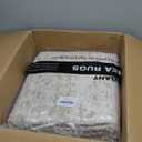 9x12 Area Rugs for Living Room, Non Slip Machine Washable Vintage Rugs, Low Pile Lightweight Large Rug for Bedroom, Dining Room, Home Office Beige