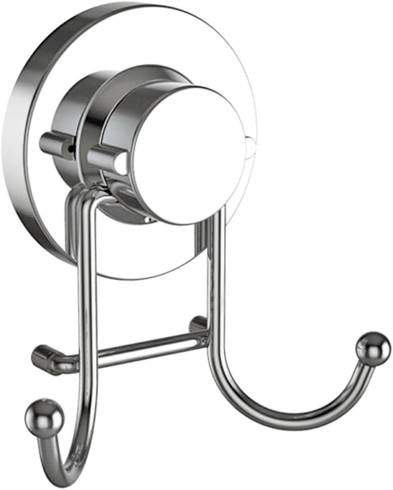 HOME SO Suction Cup Hooks for Shower, Bathroom, Kitchen, Glass Door, Mirror, Tile – Loofah, Towel, Coat, Bath Robe Hook Holder for Hanging up to 15 lbs – Rustproof Bronze Stainless Steel (2-Pack)