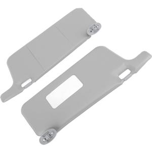Car Sun Visor, Pair of Replacement Left and Right Sunshade Gray Visor Assy Fit for 1996 to 2001