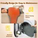 Heating Pad for Back, Valentines Day Gifts for Her Him, Electric Heating Pad for Period Cramps, Wrap Around Heated Pad for Waist and Stomach, Birthday Gifts for Women Men Mom Dad Wife Husband (Gray)