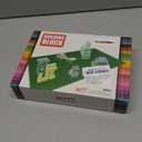 1200 Pieces Flat Pieces, 9 Sizes Classic Moc Parts and Pieces Tiles Expansion Set - Compatible with All Major Brands, Building Bricks Bulks for Smooth Surface, Black