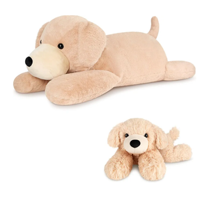 SuzziPals Heatable & Coolable Lying Golden Retriever Stuffed Animal, Heating Pad Microwavable for Soothing & Relaxation, Lavender Scented Dog Plush for Stress Relief, Puppy Plushie Gifts for Kid