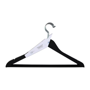 ClosetSelect Velvet Hangers, Black  5 Set