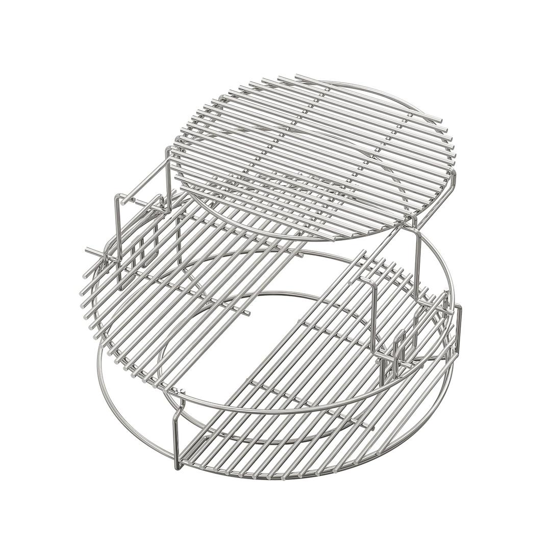 3 Tier 5 Piece Expander Rack Kit for Big Green Egg Large