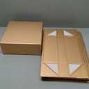 Stockroom Plus 6 Pack Proposal Boxes with Lid for Groomsmen, Bridesmaid Proposal, 9.5 x 9.5 x 3.5 Inch Square Glossy Rose Gold Magnetic Gift Box for Parties, Retail