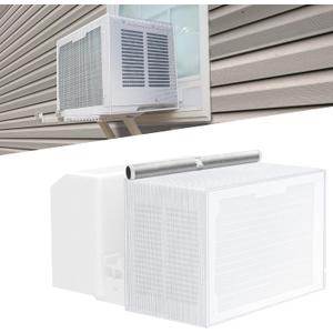 Air Conditioner Covers for Outside Window Units: Mesh Cover for Midea U Shaped AC 8000BTU 10000BTU 12000BTU, Waterproof Breathable PVC AC Cover, Anti-Leaf, Easy Air Flow, 20"x12.6"x13", White
