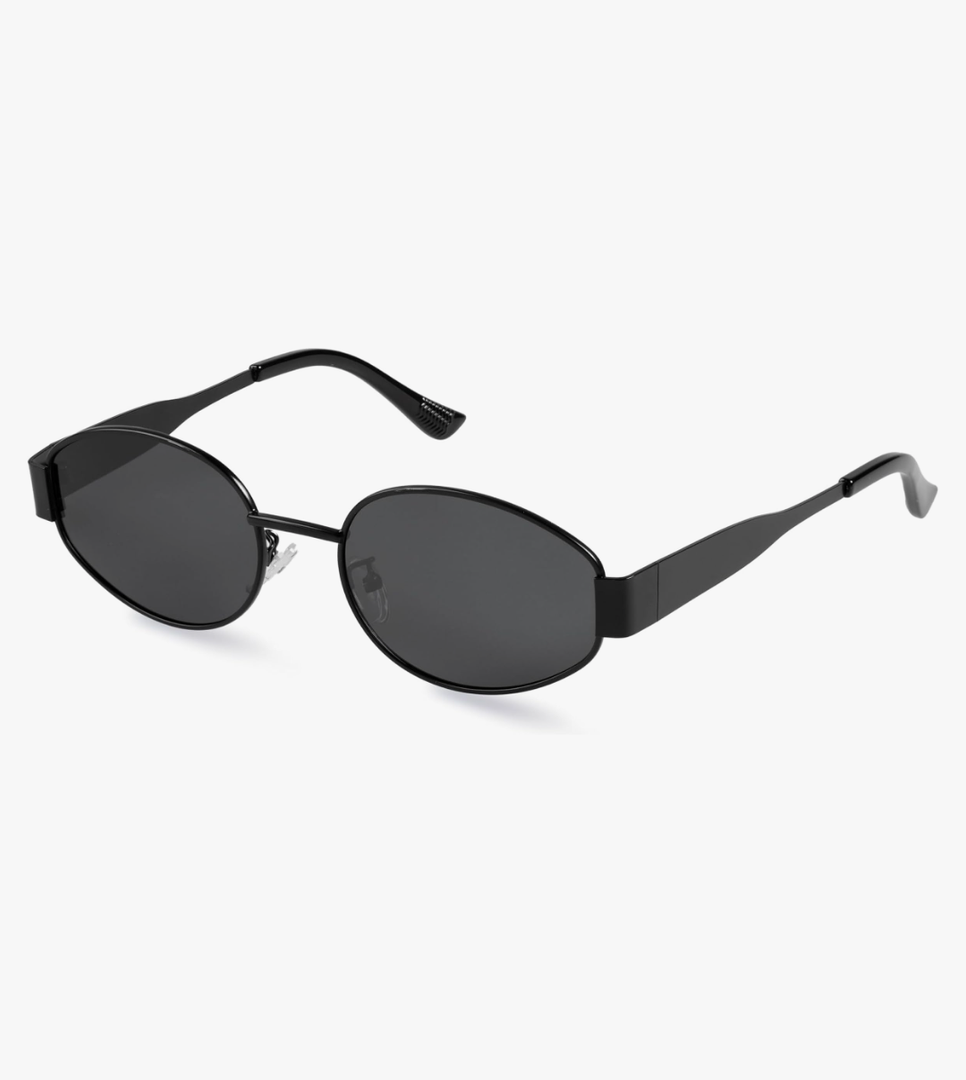 livho 2025 Trendy Oval Sunglasses - Stylish Polarized Shades for Everyday - Retro Metal Frames