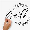 RoomMates RMK4576SCS Farmhouse Gather Peel and Stick Wall Decals , Black