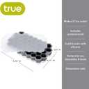 True Honeycomb Silicone Ice Tray with Lid, Flexible Cube Mold for Mini Ice Cubes, Jello Shots, Candles, or Mini Soap, Durable Silicone Mold for Creative Bar Cart Accessories, Home Bar Gifts, Set of 1