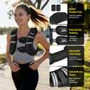 PACEARTH Weighted Vest,12lb Weight Vest with Reflective Stripe, Body Weight Vests for Women, Men, Weight Loss Workout, Strength Training, Running, Walking, Jogging