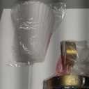 Gold Wall Sconce, HWH Single Wall Light Fixture Brushed Gold Wall Lamp with Frosted Milk White Striped Glass Shade, Modern Indoor Wall Sconce for Kitchen Bedroom Schoolhouse, 5HZG97B BG