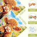 100 Piece Flower Sea Animals Puzzle for Kids Ages 4-8 - Cat Dog and Cow Puzzle - Large Puzzles for Senior Jigsaw Puzzle for Kids Ages 4-6 6-8 8-10 Year Old Educational Puzzles Toys 3-Pack