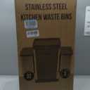 HOLDN’ STORAGE 32L Triple-Compartment Trash & Recycling Bin for Kitchen
