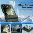 for Samsung Galaxy Z Flip 7 Case Compatible with Magsafe [Hinge Protection Kickstand][Built-in Front Screen Protector] 15FT Military Shockproof Full Body Phone Case for Galaxy Z Flip 7, Green