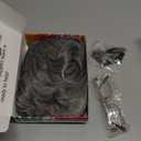 AMZCOS Old Man Bald Cap Grey Wig Grandpa Wig with Glasses Mustache & Eyebrows for Mens Halloween Cosplay Costume Funny Old Person Gray Hair Wigs