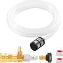 RIDGE WASHER Downstream Injector for Pressure Washer, Chemical Power Washer Injector kit, 10 Feet Soap Tubing with High Pressures Soap Injectors, 3/8 Quick Connect, 3-5 GPM