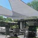 LOVE STORY 12' x 12' x 12' Triangle Silver Grey Sun Shade Sail Canopy UV Block for Outdoor Patio Garden Backyard