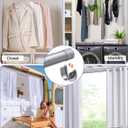 Supforce Closet Rods for Hanging Clothes, 17 to 69 Inches Stepless Adjustable Metal Closet Rod, 1.3 Inches Heavy Duty Clothes Hanging Rod for Closet Wardrobes Laundry RV, Silver