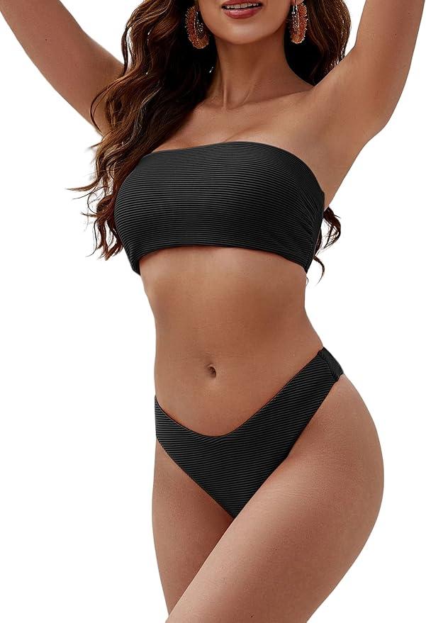 Zaful Black Bikini Top L