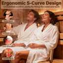 Wooden Sauna Backrest Non-Slip Infrared Sauna Back Rest Accessories, Comfortable Chair Support for Sauna Room or Barrel Sauna, Cedar Steam Seat, Gifts for Sauna Lovers