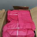 Windyun 200 Pcs Reusable Tote Bag Bulk 8 x 4 x 10 Inch Non Woven Shopping Bag with Handle Christmas Reusable Grocery Gift Tote (Rose Red)